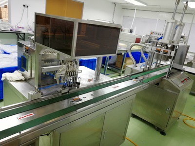 Anticoagulant spraying and liquid adding machine